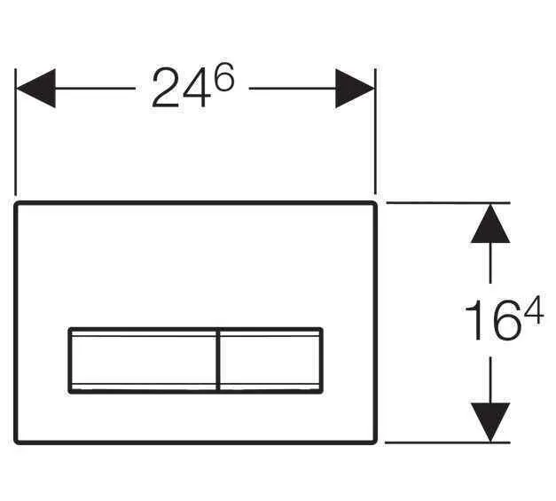 Клавіші змиву води Geberit Sigma 30 (антивандальна) 115.788.00.5