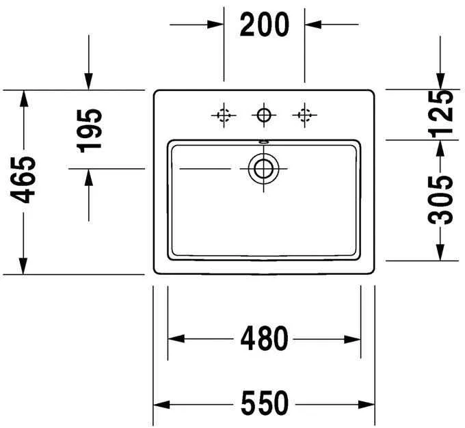 Умивальник Duravit Vero 0315550000
