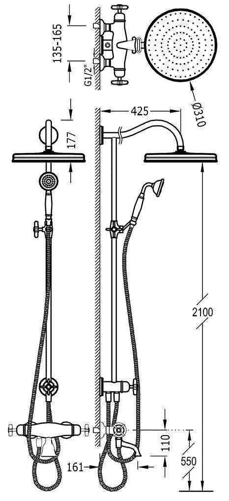 Душова система Tres Clasic 24219801AC