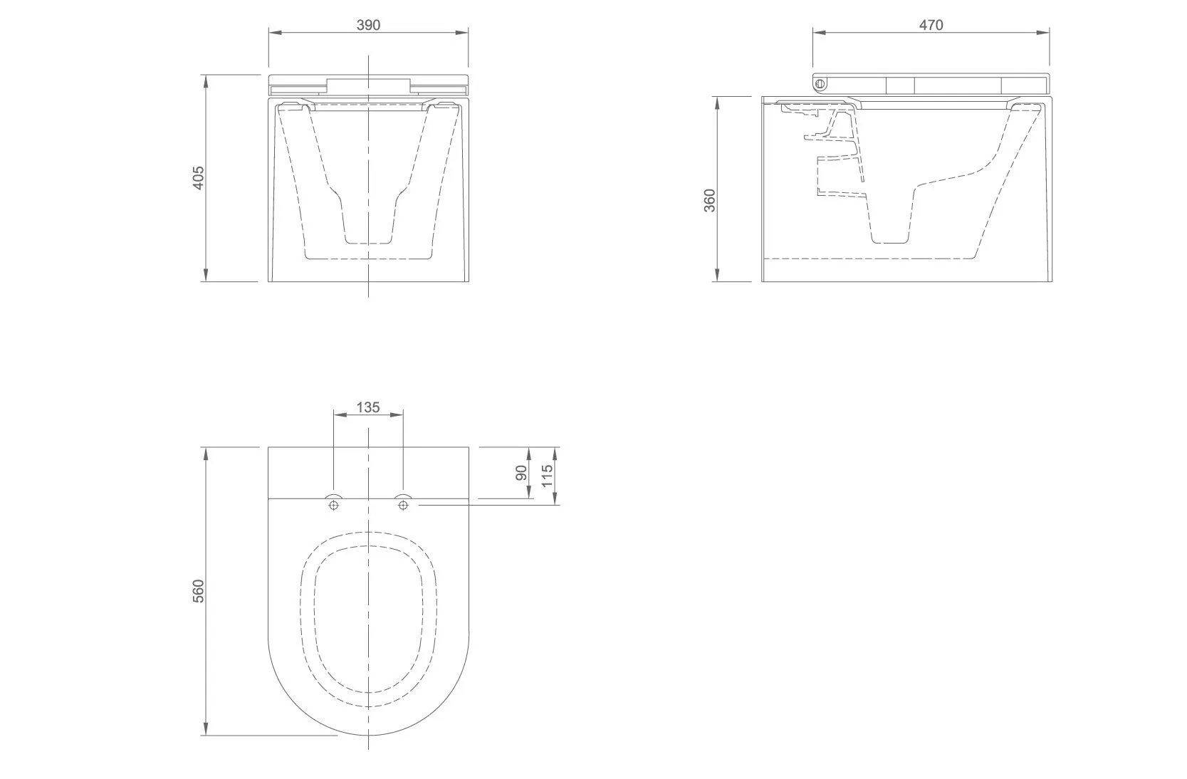 Унитаз подвесной Knief Pearl