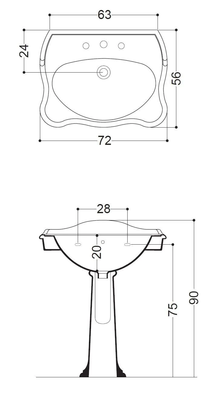 Умывальник AXA Contea 0603001
