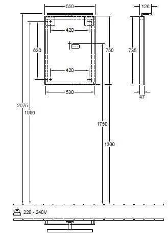 Дзеркало More to see Villeroy & Boch A4045500