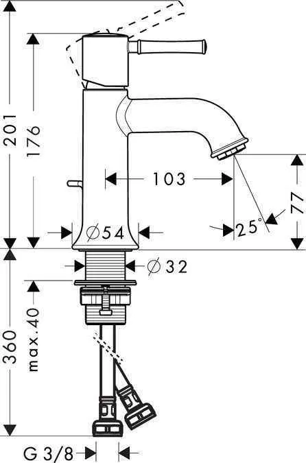 Змішувач для раковини Hansgrohe Talis Classic 14111000/14118000 14111000