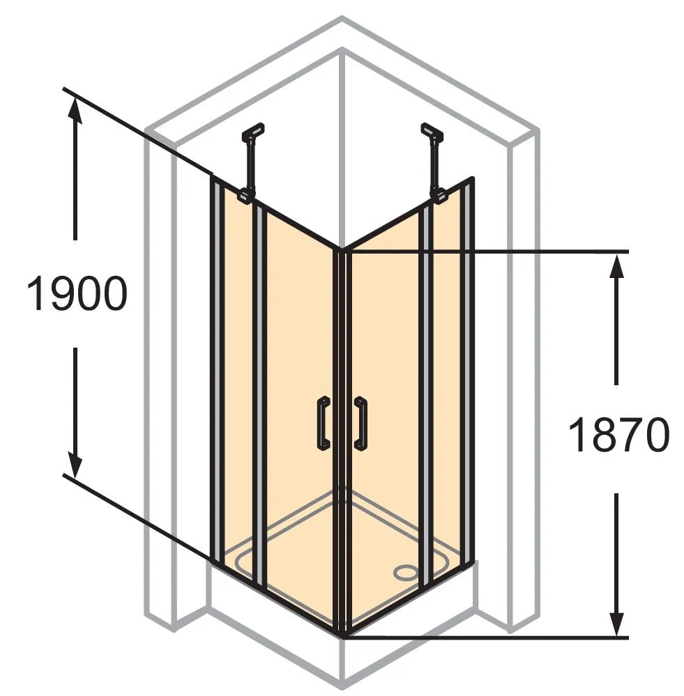 Распашная душевая кабина Huppe Classics 2 C23003.069.321