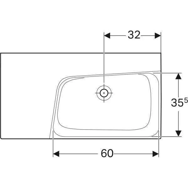 Дзеркальний шафачик Geberit CITTERIO 500.536.01.1