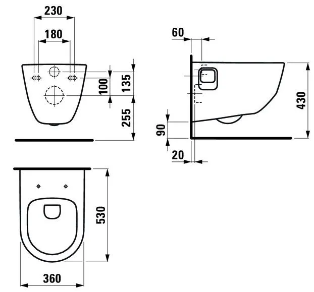 Умывальник на столешницу Laufen Val