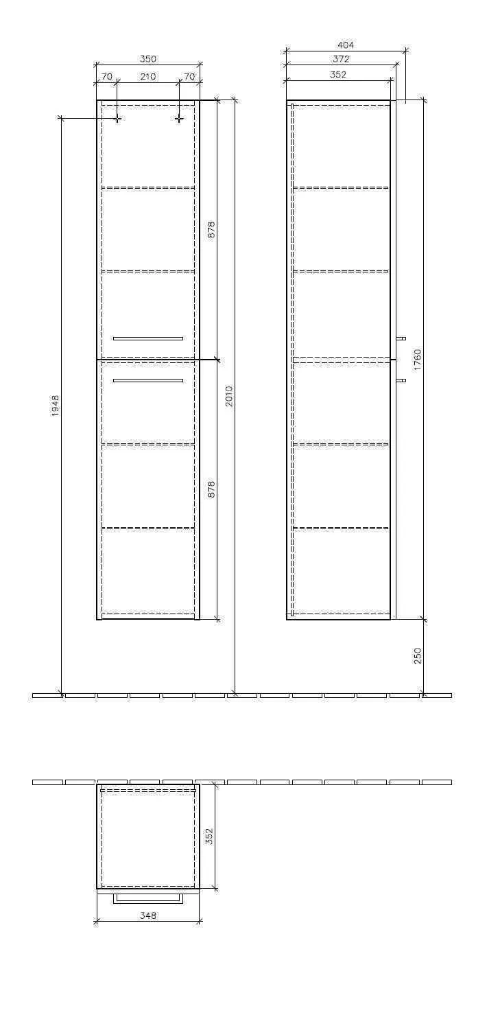 Пенал для ванної кімнати Avento Villeroy and Boch A89401B1