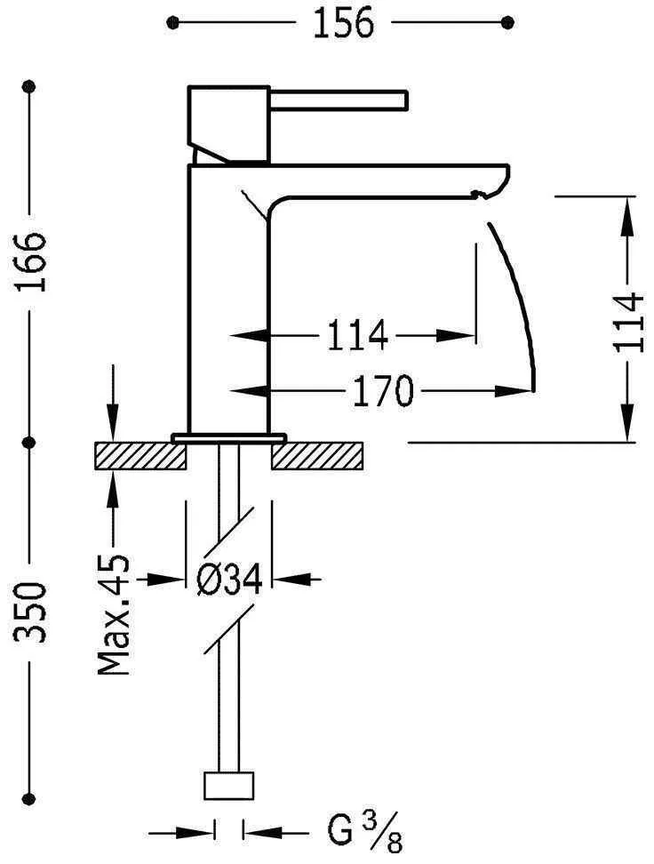 Змішувачі для раковини Tres Max 062.103.02 06210303