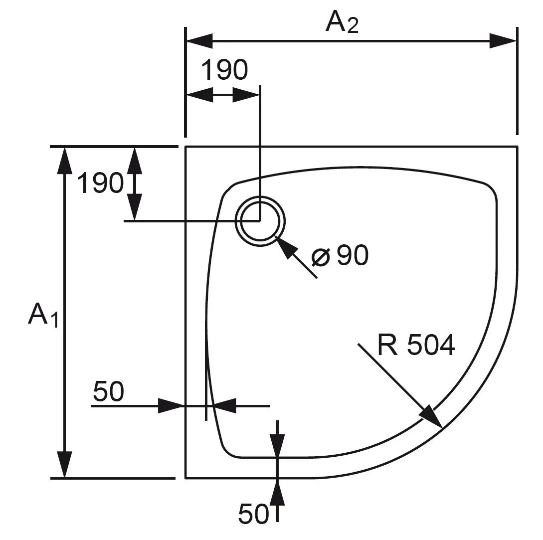 Поддон Huppe Streamline 250201.055