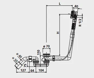 Сифон с наполнением Sanit 35.311.00.0000