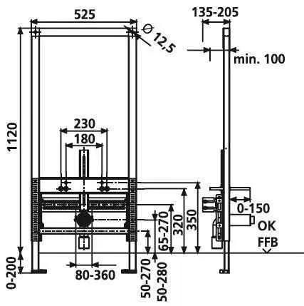 Інсталяція для біде Sanit Ineo 90.676.00.T000