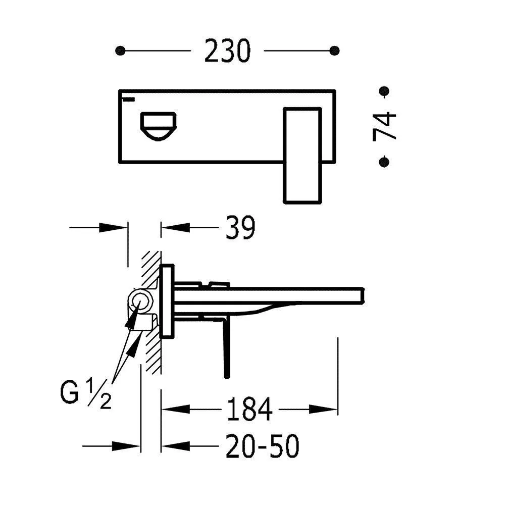 Смеситель на раковину Tres Cuadro 00620003BM