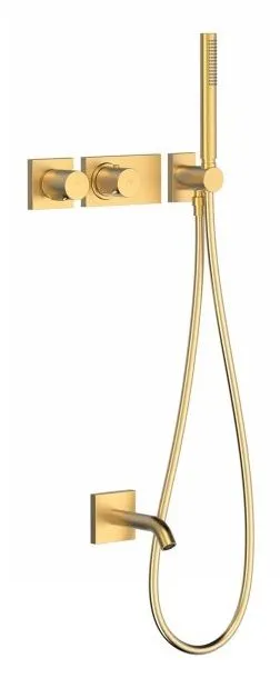 Набор: Термостат, излив и  душевой набор Tres Block System 20735208OM