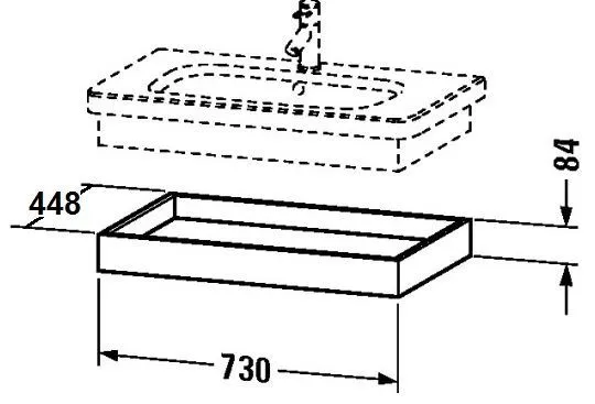 Полка под умывальник DuraStyle DS61815353