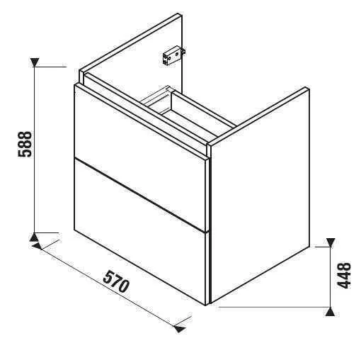 Тумба для умивальника Jika Mio H40J7144013421
