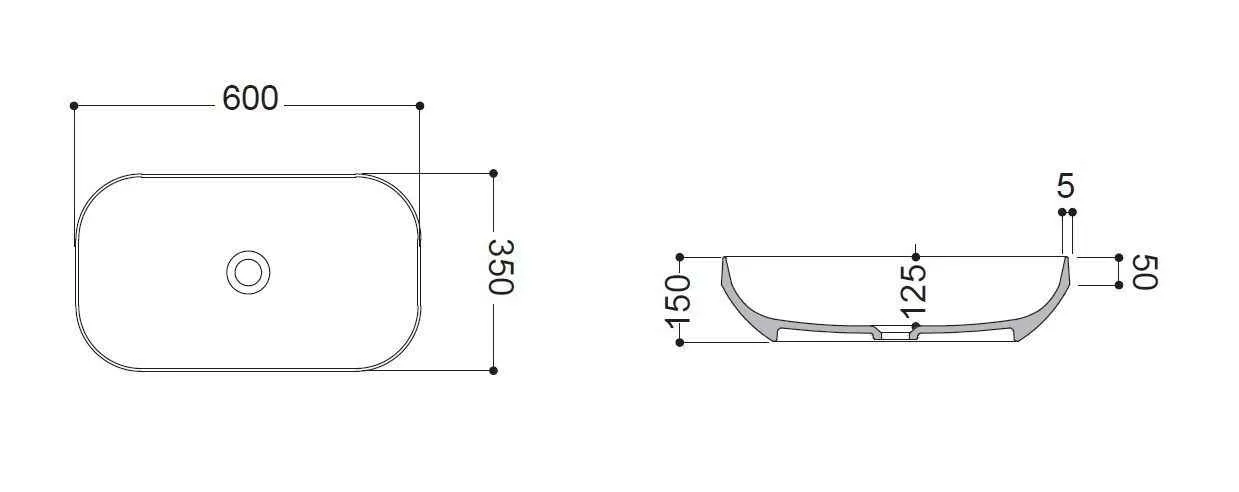 Раковина на стільницю Decus AXA 8530009