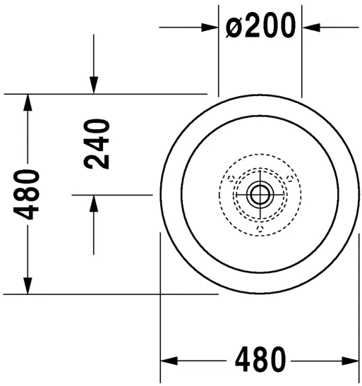 Раковина Duravit Bagnella 0451480000