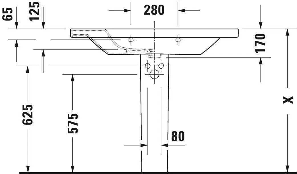 Умивальник Duravit DuraStyle 2320100000