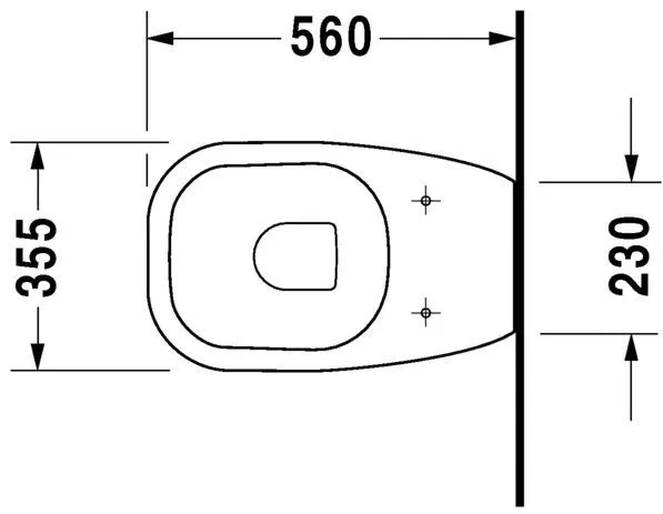 Унітаз підлоговий Duravit D-Code (під прихований бачок, пристінний) 21150900002