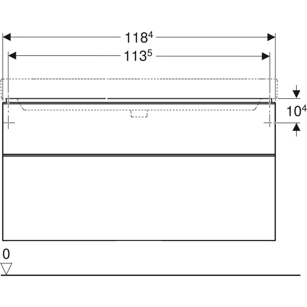 Шкафчик под умывальник Geberit Smyle Square 500.355.JK.1