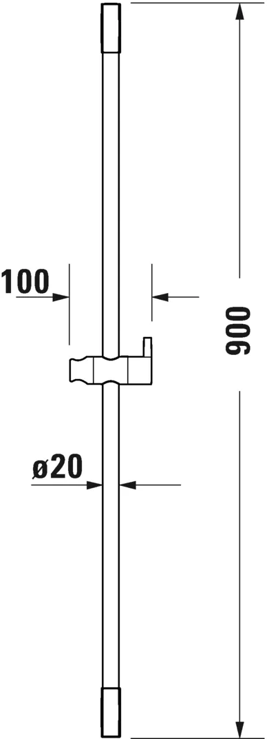 Штанга для душа 900 Duravit UV0600002000