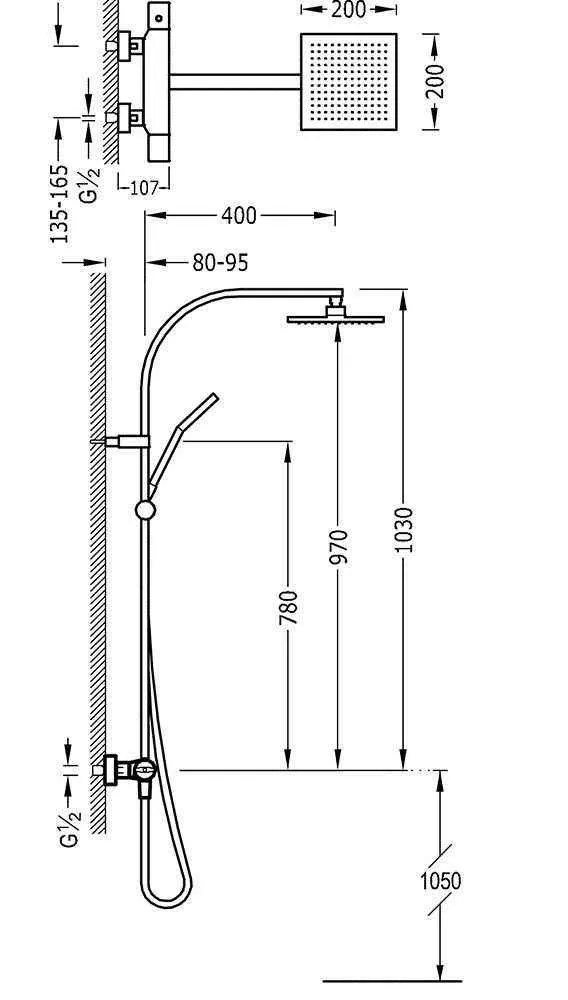 Душевая система Tres 20439501