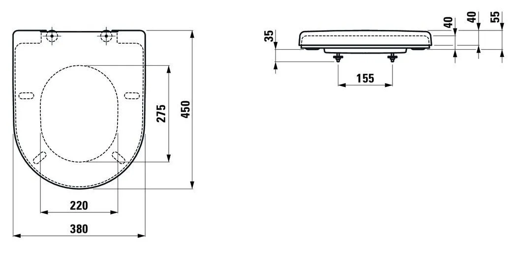 Крышка сиденья Laufen PRO H8969503000001 H8969513000001