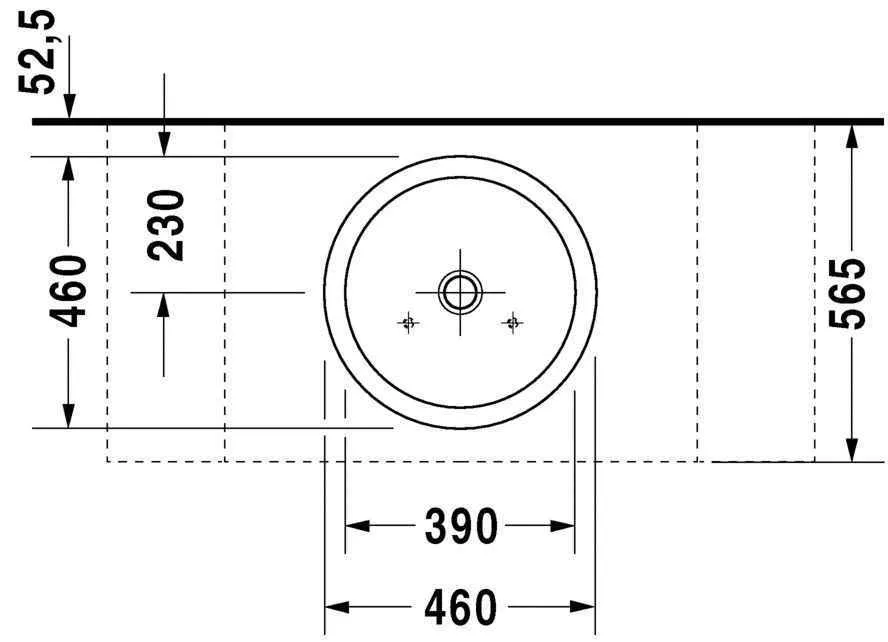 Умывальник на столешницу Duravit Starck 1 0445460000