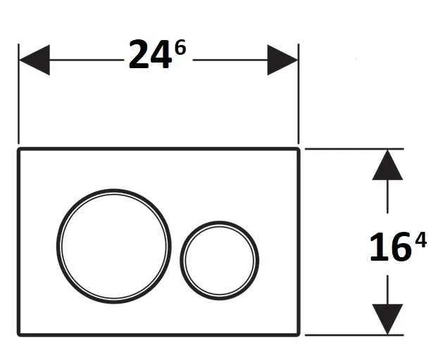 Клавіші змиву води Geberit Sigma 20 115.882.KL.1