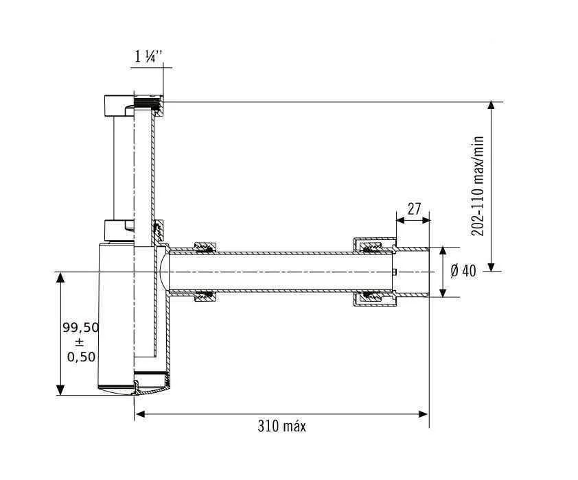 Сифон Jimten 001616