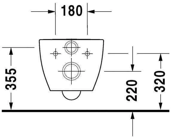 Унітаз підвісний Duravit Happy D.2 (Rimless) 2550090000