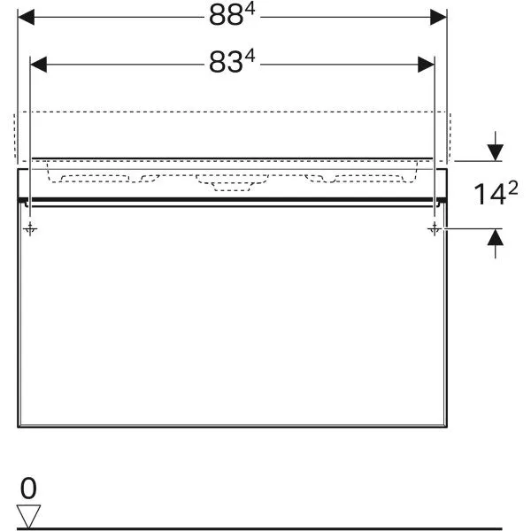 Тумба для умывальника Geberit CITTERIO 500.556.JI.1 500.559.JI.1