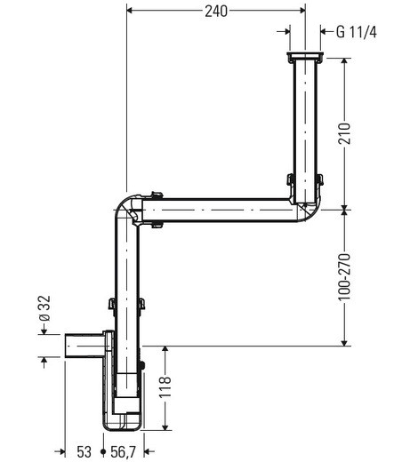 Сифон для раковин Duravit 0050730000