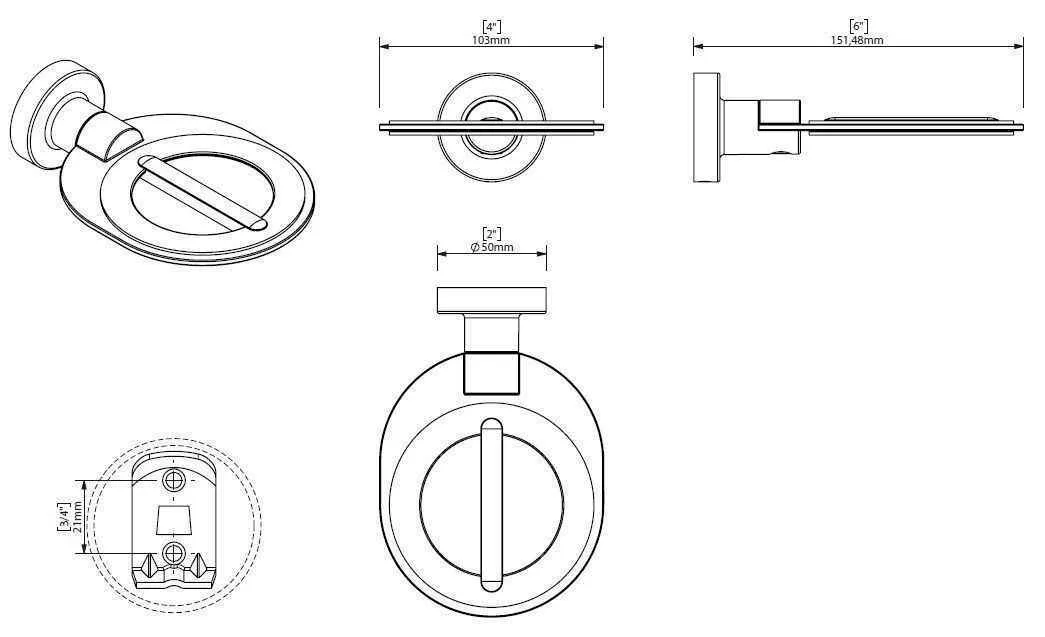 Тримач "утюжка" Creabath Architecture 192571