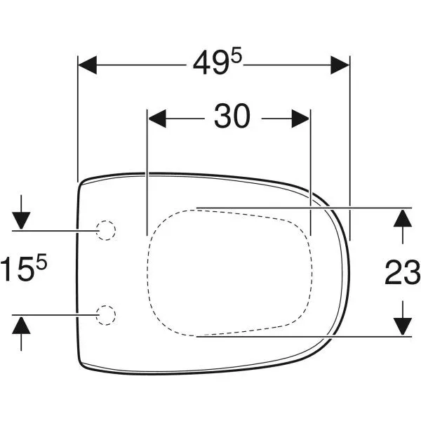 Крышка сиденье Geberit CITTERIO (с плавным опусканием)
