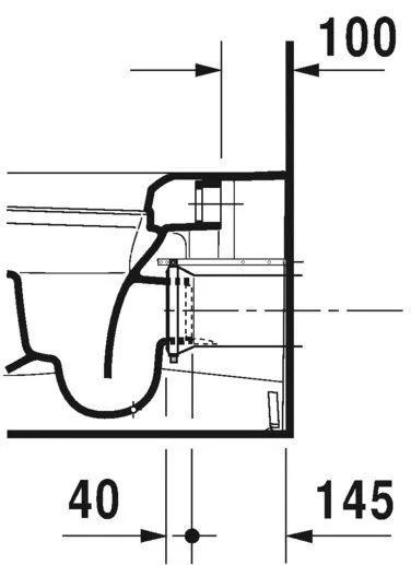 Унитаз напольный Duravit ME by Starck 2169092000