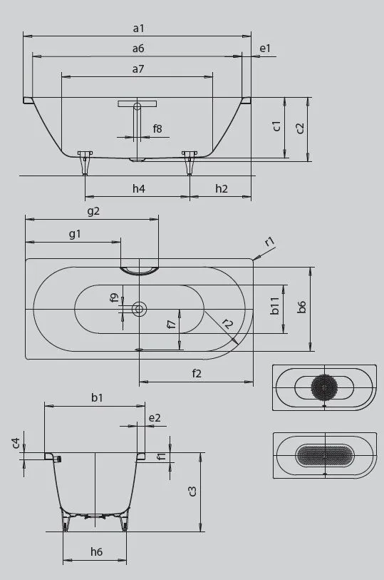 Ванна Centro Duo 1 2830 0001 0711