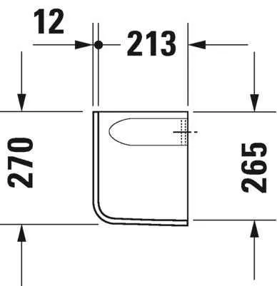 Полупьедестал Duravit 08571700002