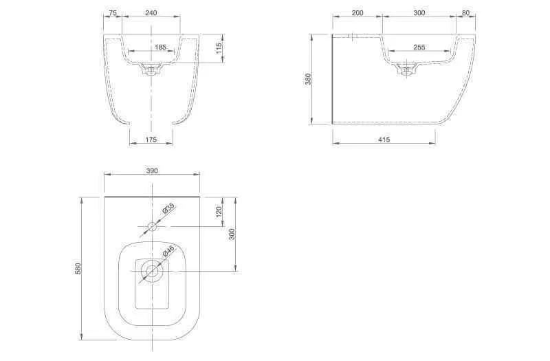 Біде підвісне Knief Glam