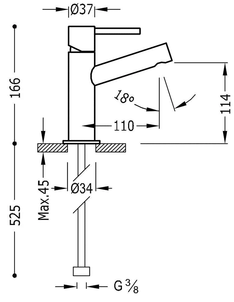 Смесители для раковины Tres Max 6210301