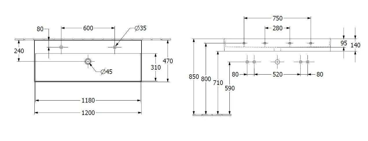 Подвесной умывальник Villeroy and Boch Memento 2.0 4A22C4i4