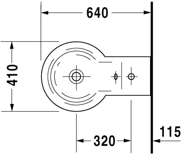 Биде напольное Duravit Starck 1