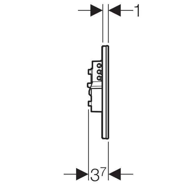 Клавіші змиву води Geberit Sigma 80 (8) 116.092.SG.1