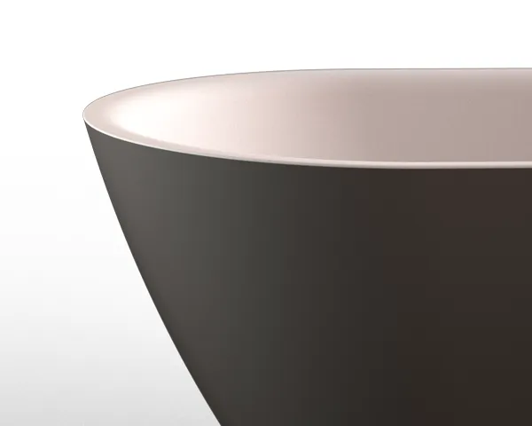 Пристенная ванна Knief Pure правосторонняя / левосторонняя pure R 0100 -248 Белый матовый / Aнтрацит матовый