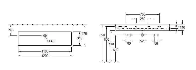 Підвісний умивальник Villeroy and Boch Memento 2.0 4A22C3RW