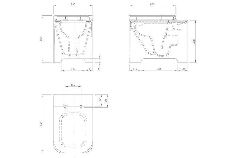 Унитаз напольный Knief Feel