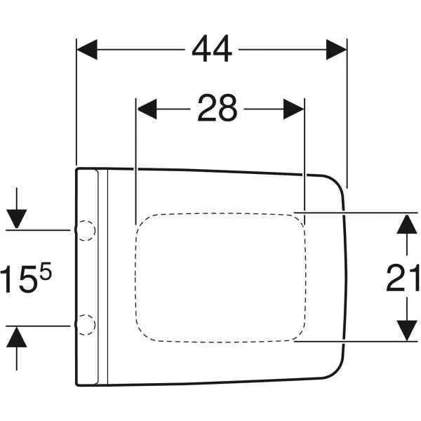 Дзеркало з підсвічуванням Geberit myDay 500.537.01.1