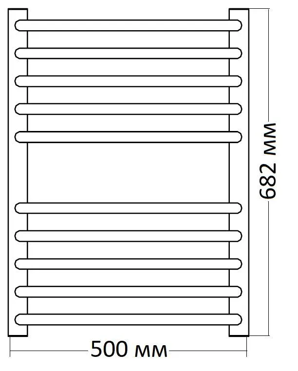 Полотенцесушитель Instal Projekt Bolero LUN-50/70+EGB-03C1