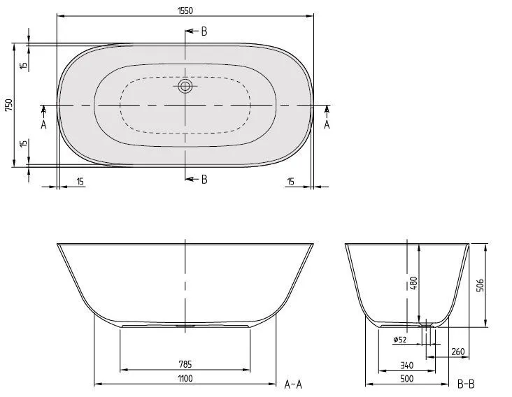 Ванна Villeroy&Boch Theano UBQ155ANH7F2BCV-96