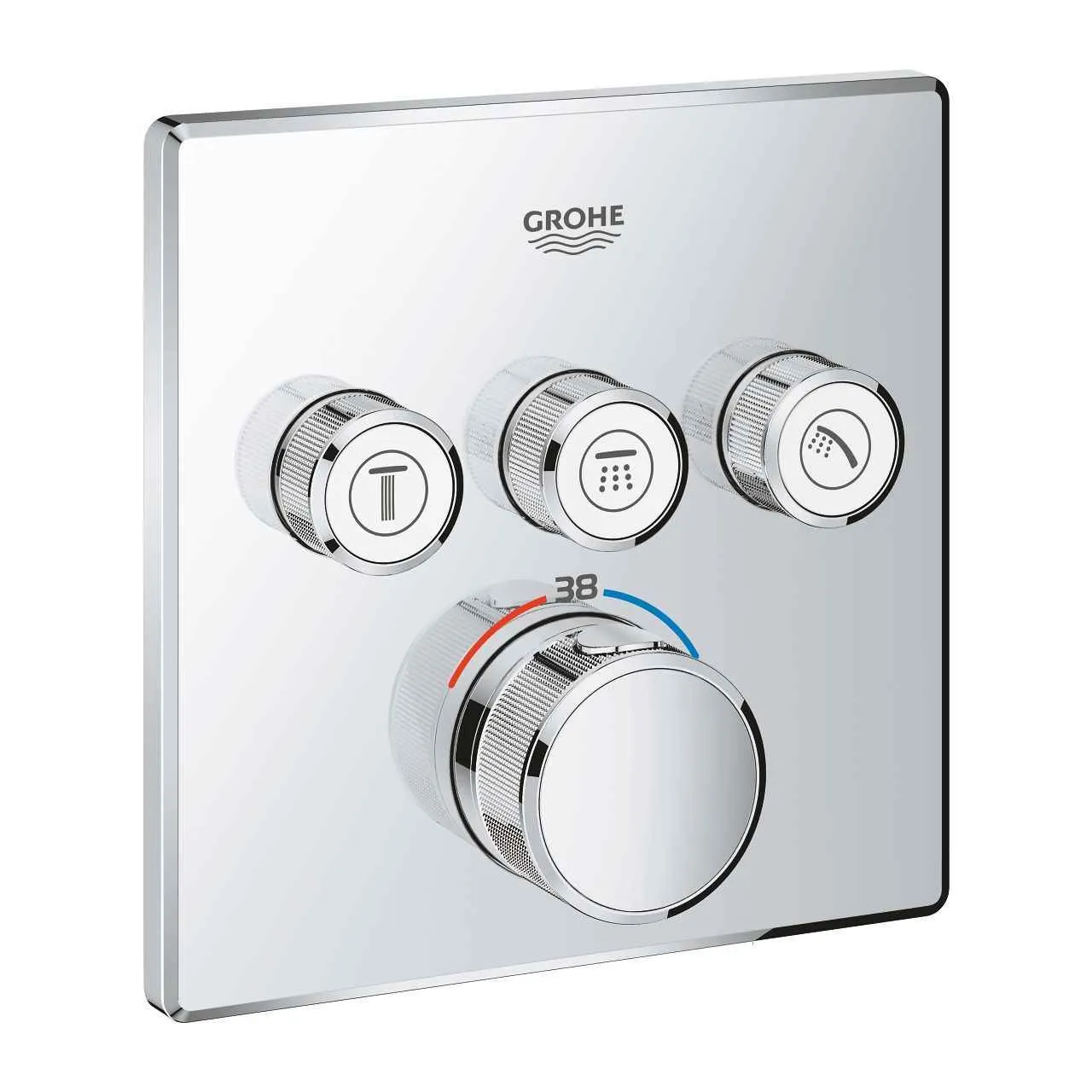 Grohtherm SmartControl New Tempesta 250 Душовий комплект прихованого монтажу з термостатом, хром(ФН) UA26415SC6